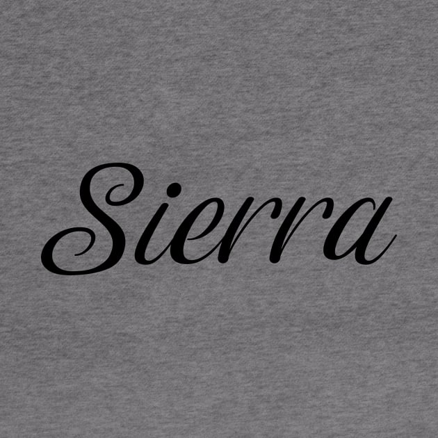 Name Sierra by gulden